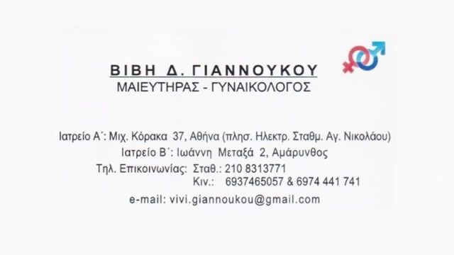 Μαιευτήρας-Γυναικολόγος Πατήσια | Γιαννούκου Παρασκευή